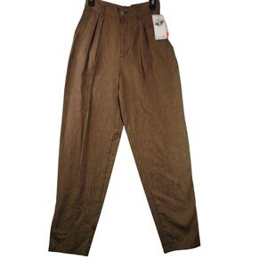 Levis Dockers Kilm Tapestry Vintage 90s Pleated Pants Size 8 Brown Deadstock New